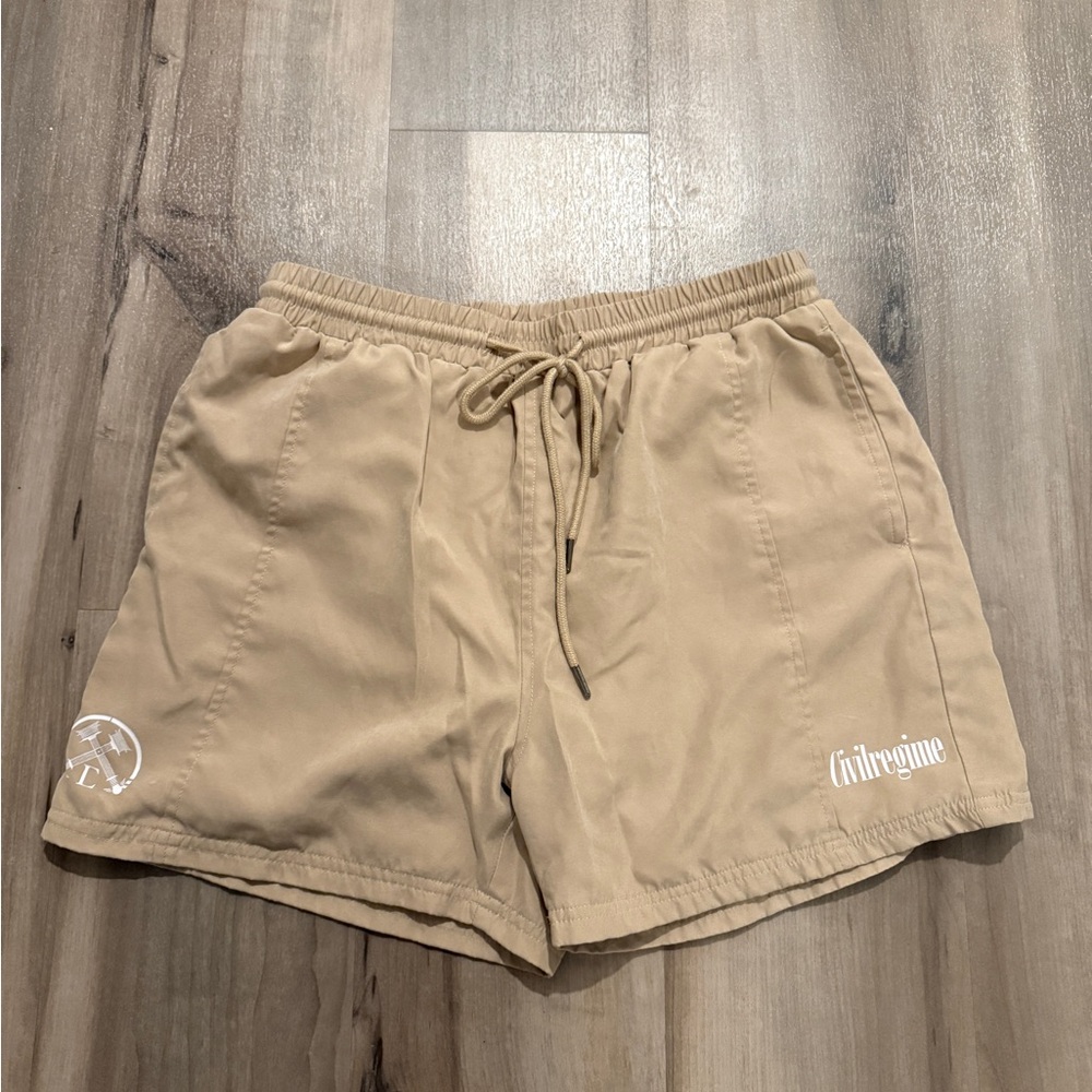 Civil Regime Tan Shorts Medium